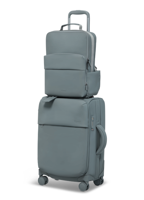 Lipault Lost In Berlin Lifetrotter Backpack  Cement Storm