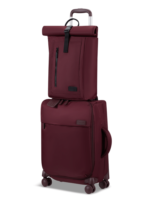 Lipault City Plume Rolltop Backpack  Bordeaux