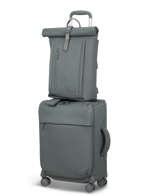 Lipault Lost In Berlin Rolltop Backpack  Cement Storm
