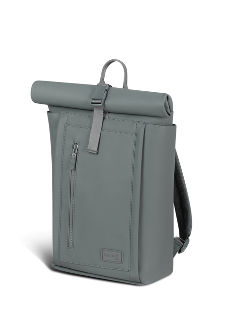 Lipault Lost In Berlin Rolltop Backpack  Cement Storm