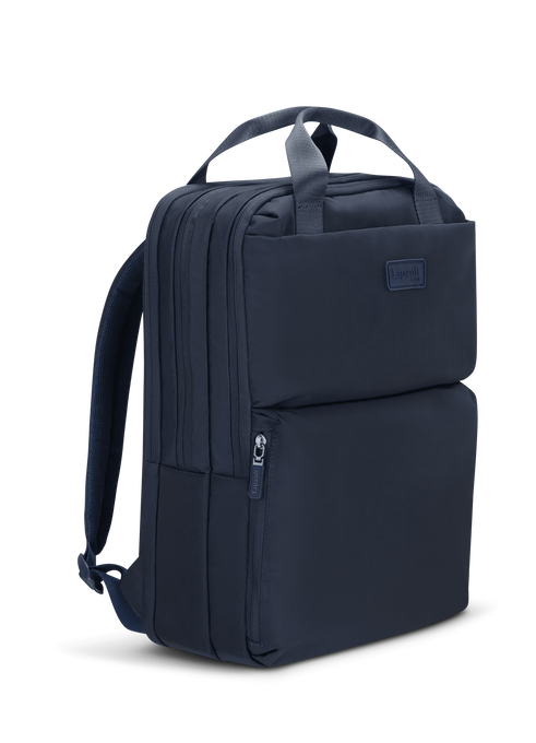 Lipault 4BIZ Laptop Backpack Carbon Blue